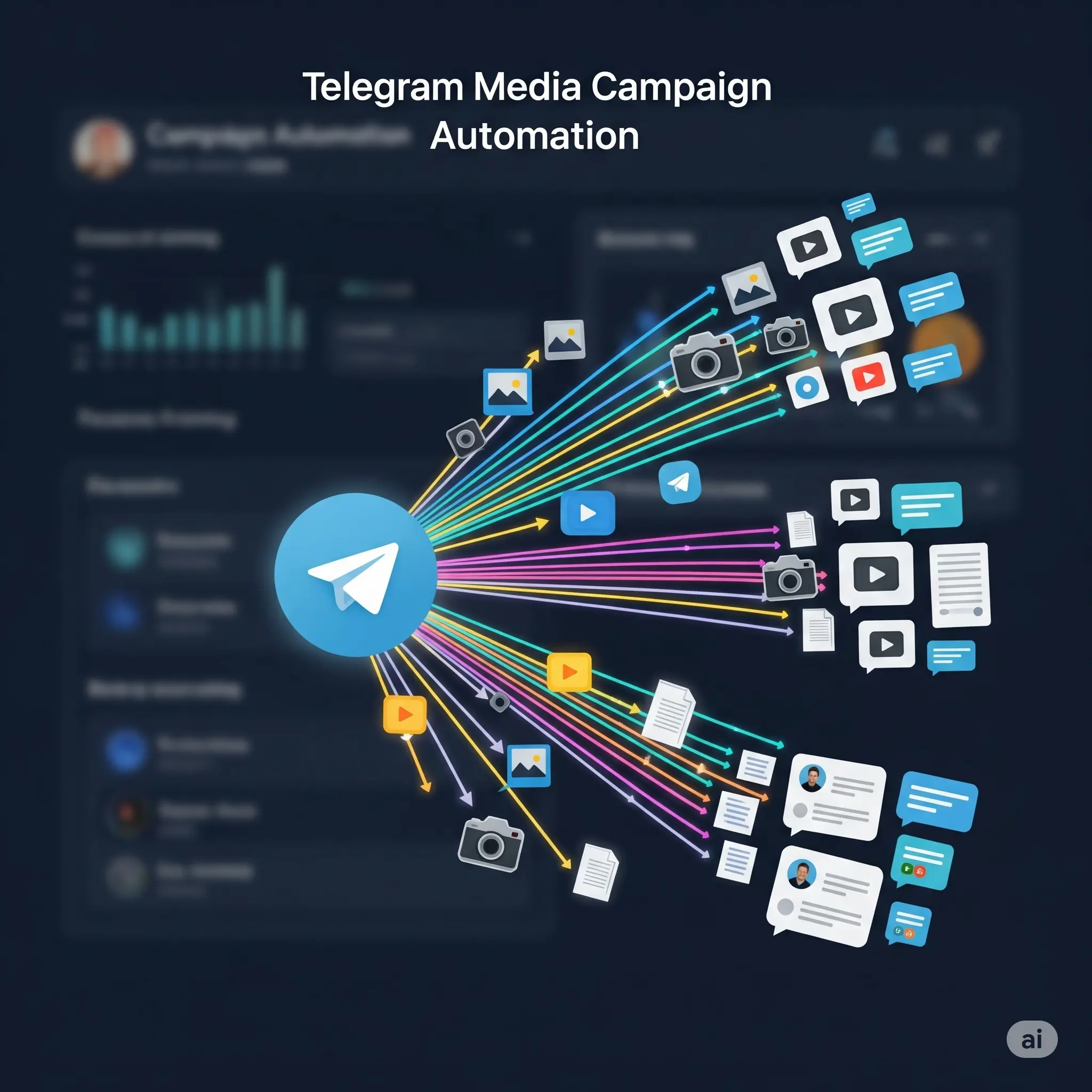 Telegram Media Campaign Automation - Bulk sending images, videos, documents